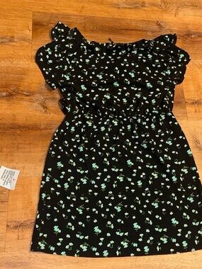 ASOS Black Mini Dress with  Floral Print